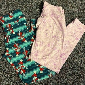 Disney lularoe leggings O/s gently used